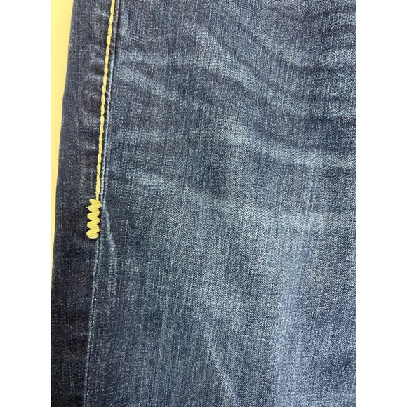 BKE Stella Bootcut Jeans Womens 30L Dark Wash Thick Stitch Low Rise Denim - Picture 10 of 16